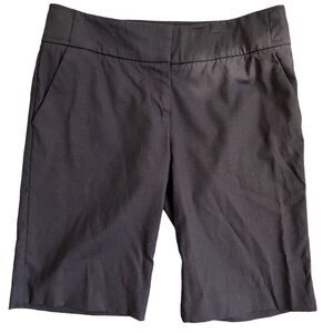 Bebe Wool Bermuda Shorts 11” Black Women’s Size 6